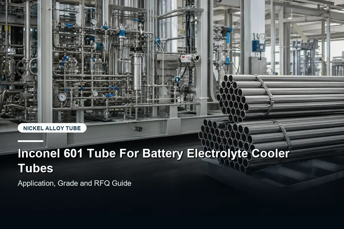 Inconel 601 Tube For Battery Electrolyte Cooler Tubes