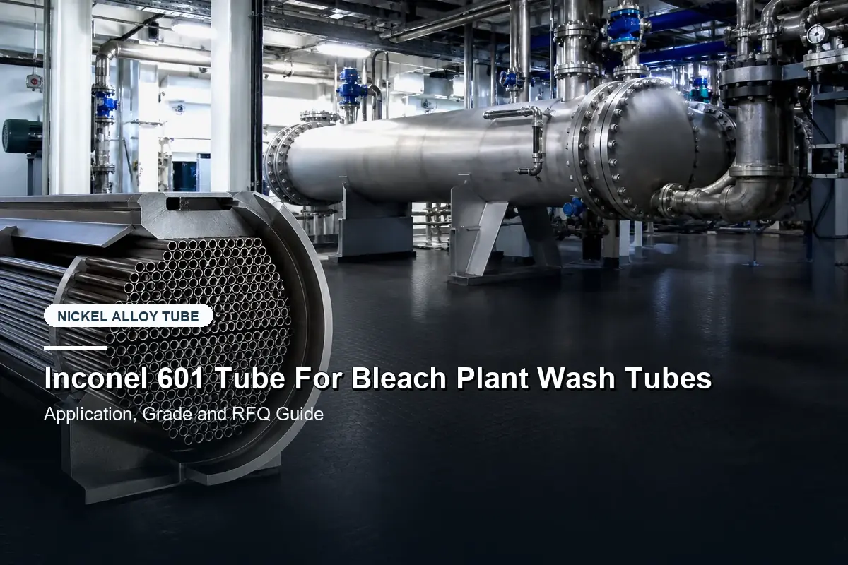 Inconel 601 Tube For Bleach Plant Wash Tubes
