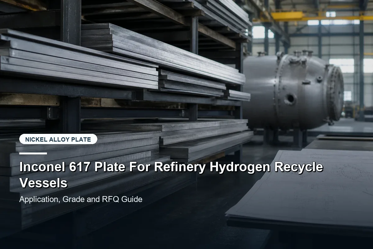 Inconel 617 Plate For Refinery Hydrogen Recycle Vessels