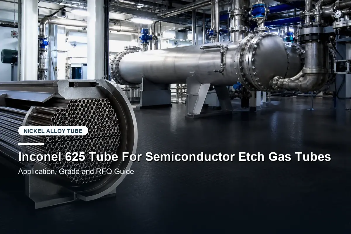 Inconel 625 Tube For Semiconductor Etch Gas Tubes