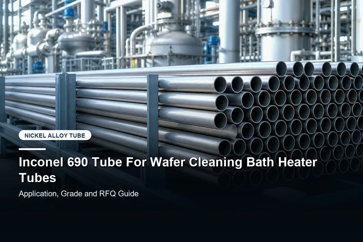 Inconel 690 Tube For Wafer Cleaning Bath Heater Tubes