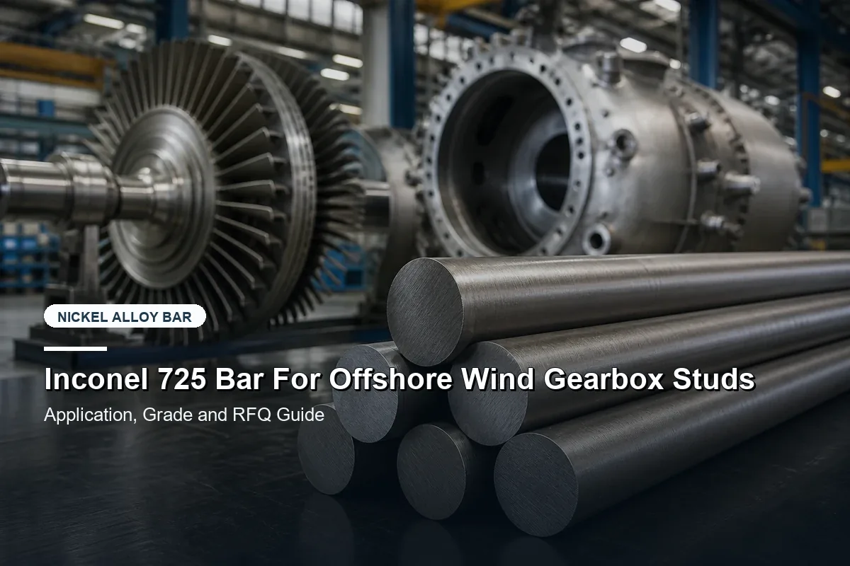 Inconel 725 Bar For Offshore Wind Gearbox Studs