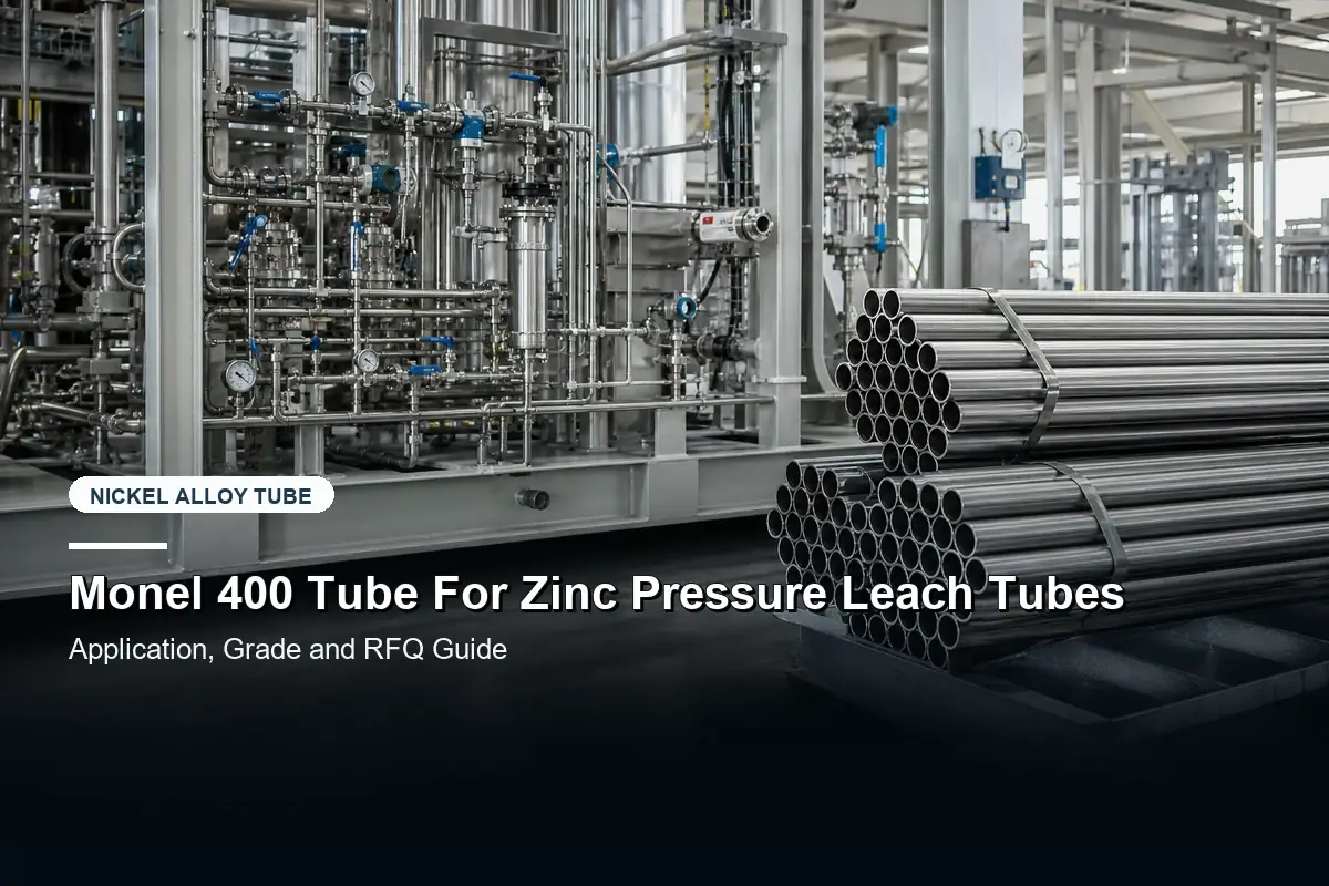 Monel 400 Tube For Zinc Pressure Leach Tubes