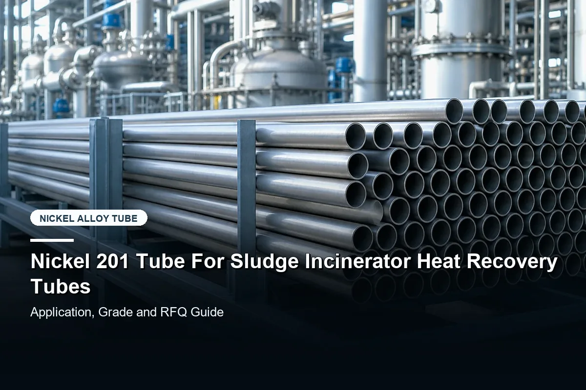 Nickel 201 Tube For Sludge Incinerator Heat Recovery Tubes