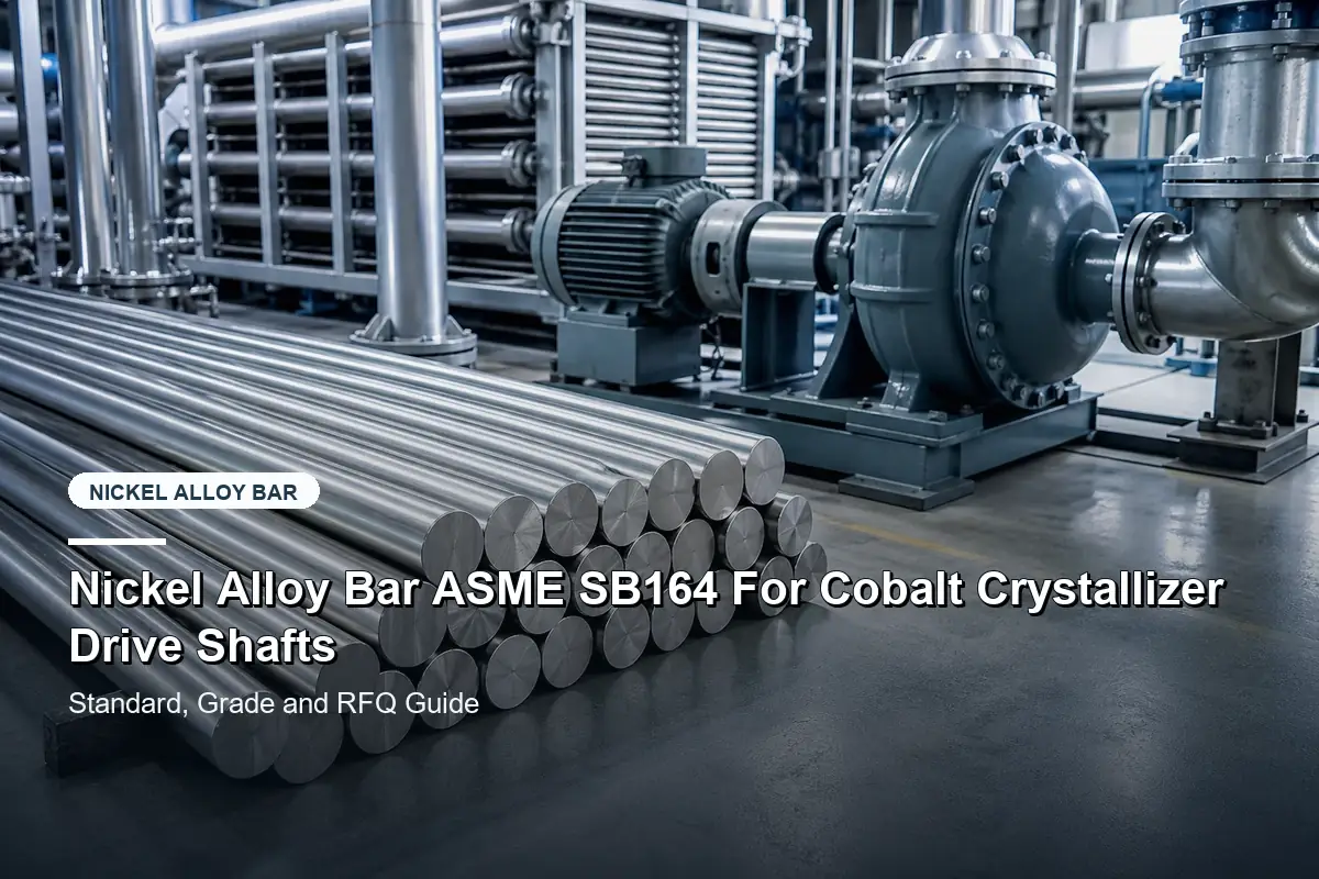 Nickel Alloy Bar ASME SB164 For Cobalt Crystallizer Drive Shafts