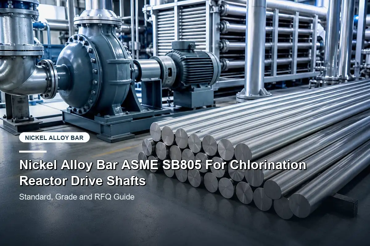 Nickel Alloy Bar ASME SB805 For Chlorination Reactor Drive Shafts