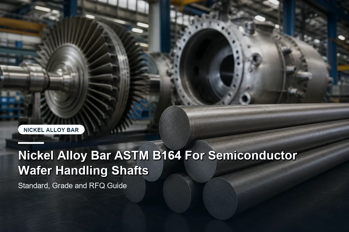 Nickel Alloy Bar ASTM B164 For Semiconductor Wafer Handling Shafts