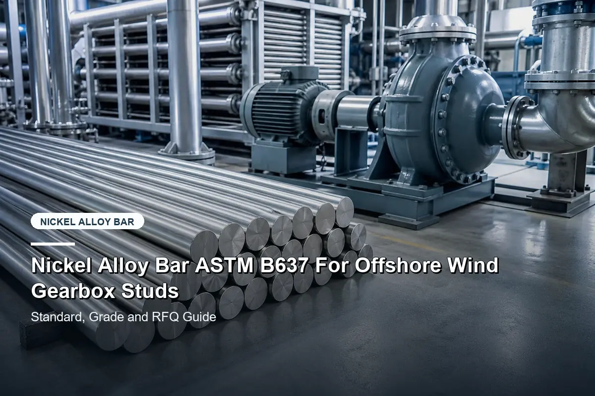 Nickel Alloy Bar ASTM B637 For Offshore Wind Gearbox Studs