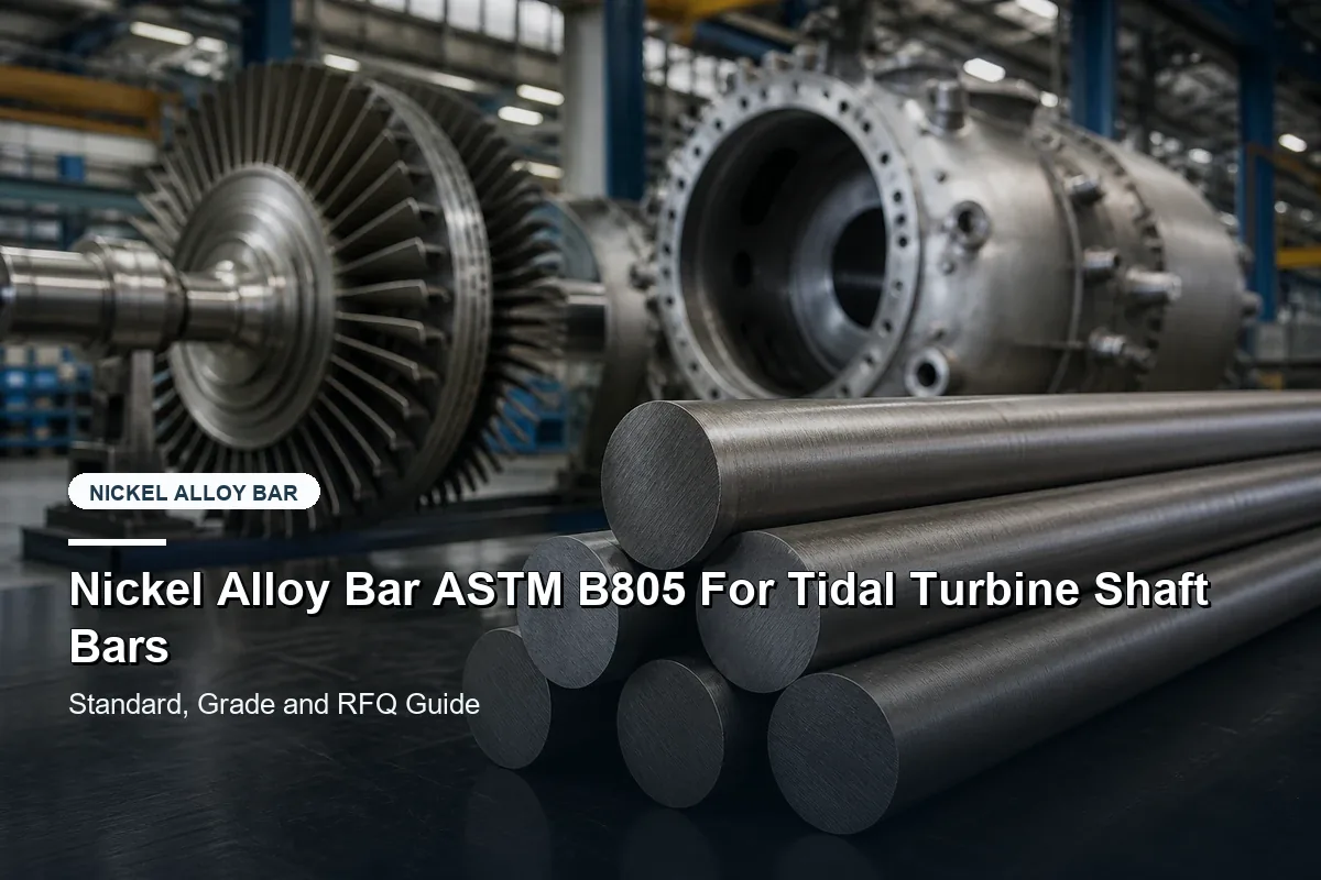 Nickel Alloy Bar ASTM B805 For Tidal Turbine Shaft Bars