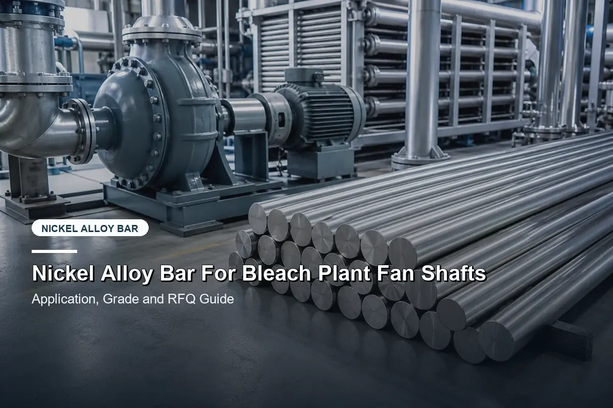 Nickel Alloy Bar For Bleach Plant Fan Shafts
