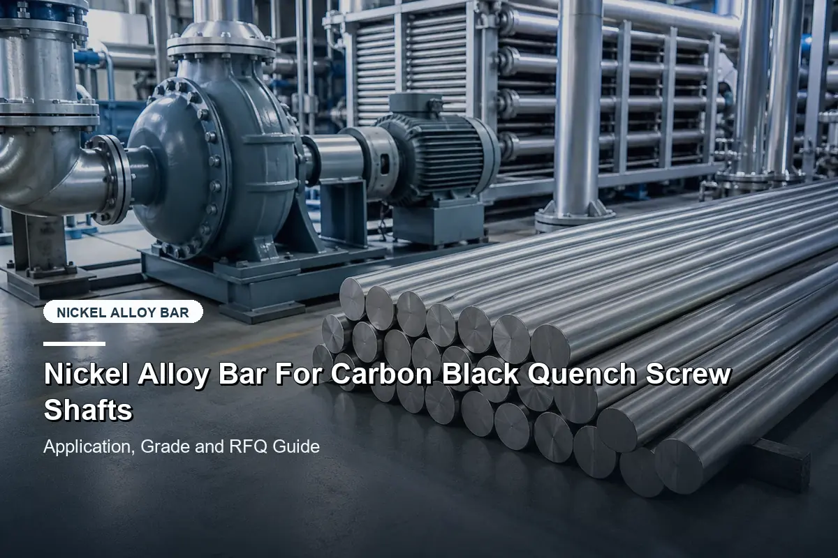 Nickel Alloy Bar For Carbon Black Quench Screw Shafts