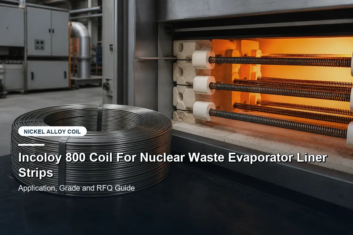 Incoloy 800 Coil For Nuclear Waste Evaporator Liner Strips