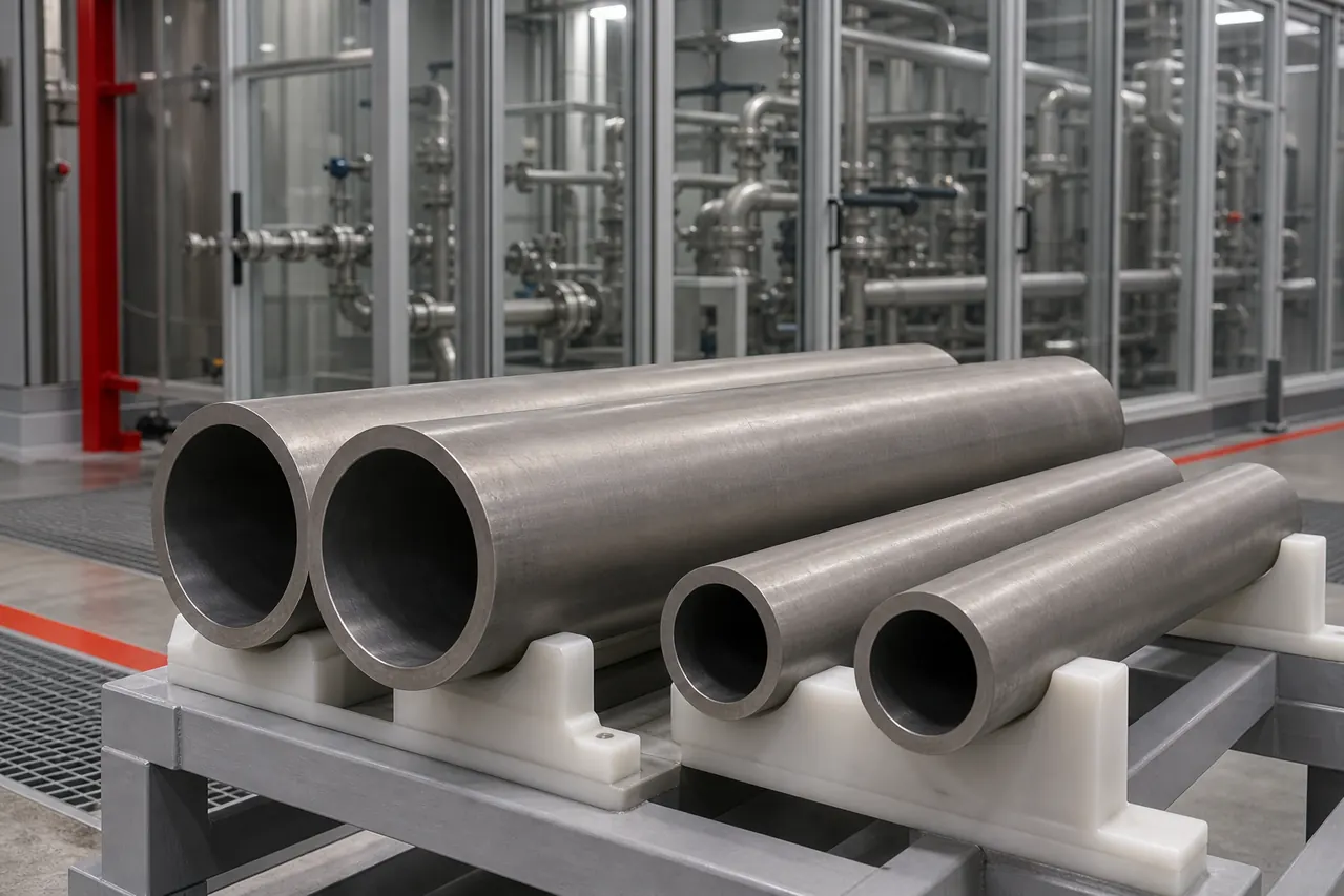 Hastelloy B2 pipe for hydrochloric acid process lines