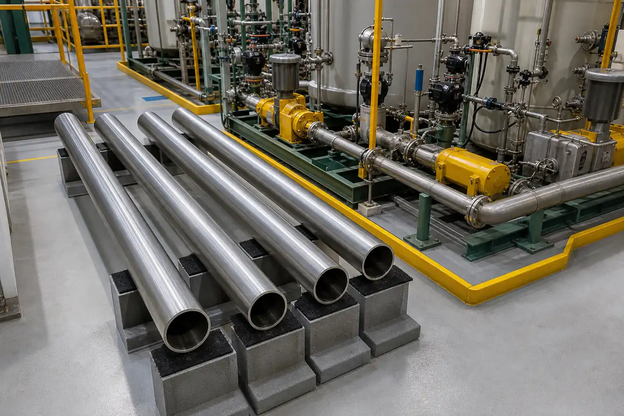 Hastelloy C22 pipe for mixed acid transfer lines