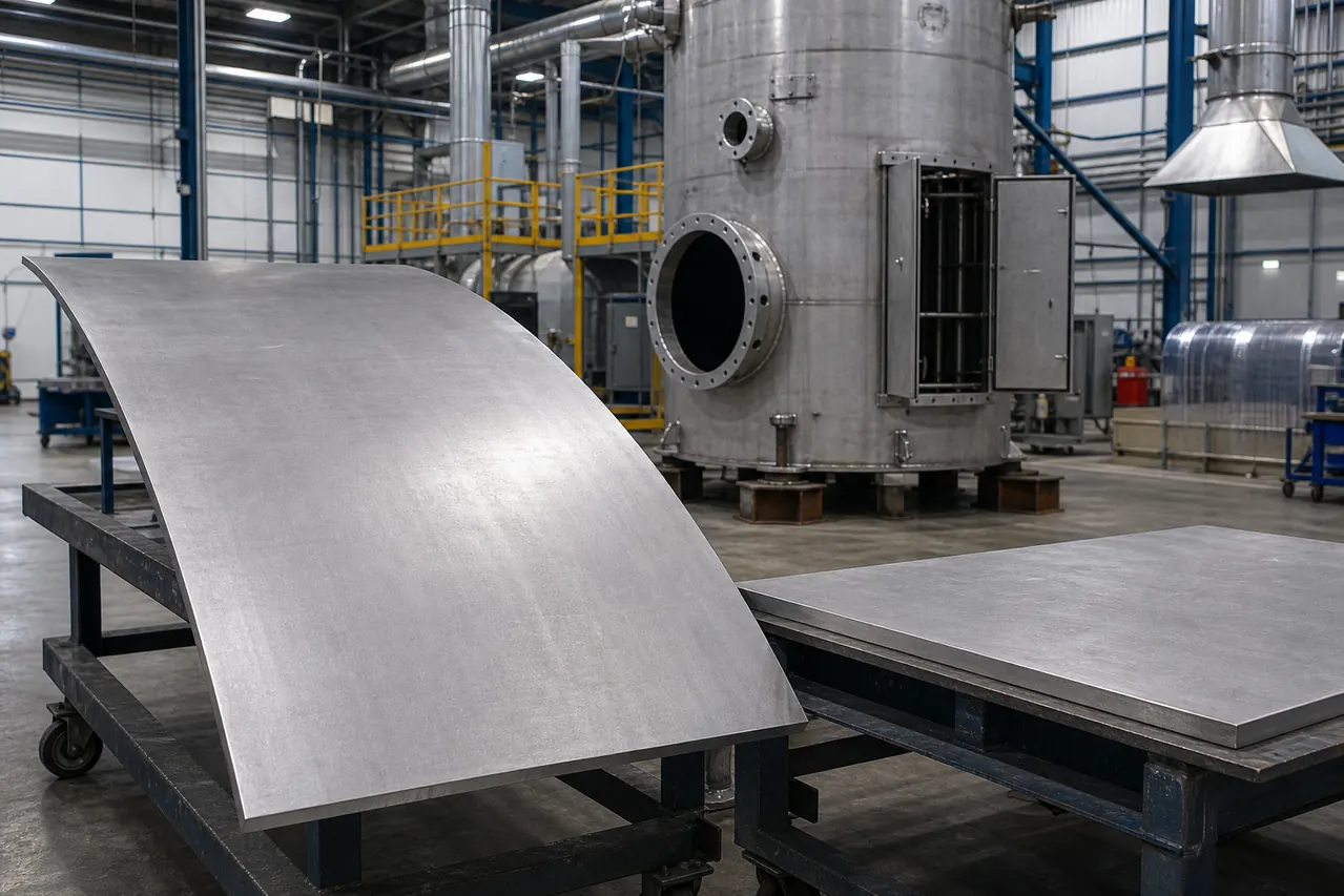 Hastelloy C22 plate for sulfuric acid absorber vessels