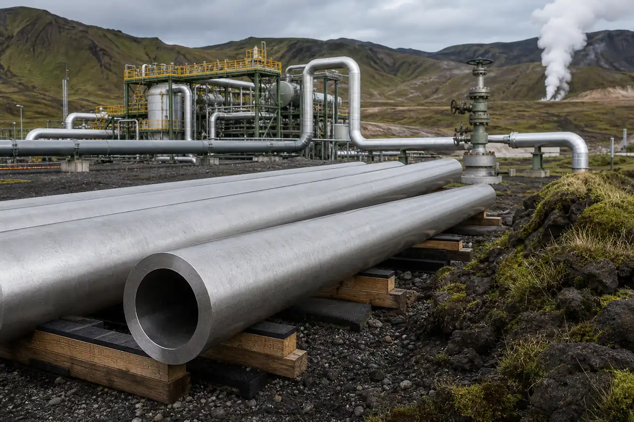 Inconel 625 pipe for geothermal brine injection lines